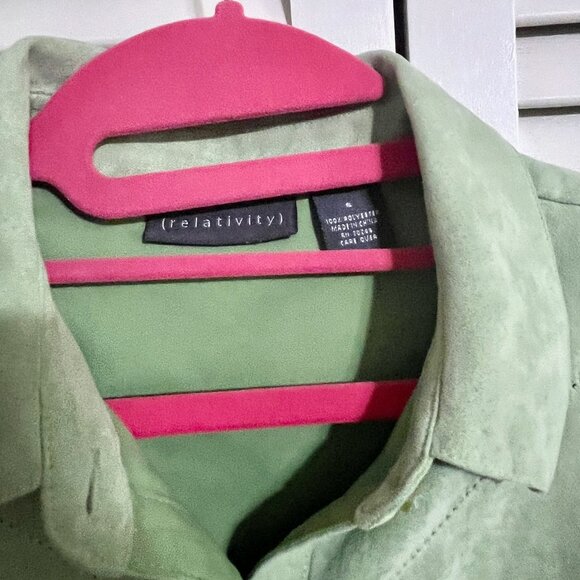 Relativity Suede-like Shirt / Jacket * Size Small * Lightweight * Excellent Cond - Picture 3 of 4